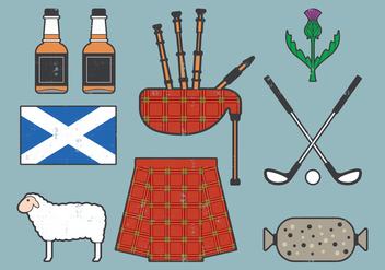 Scotland Travel Collection - vector gratuit #403047